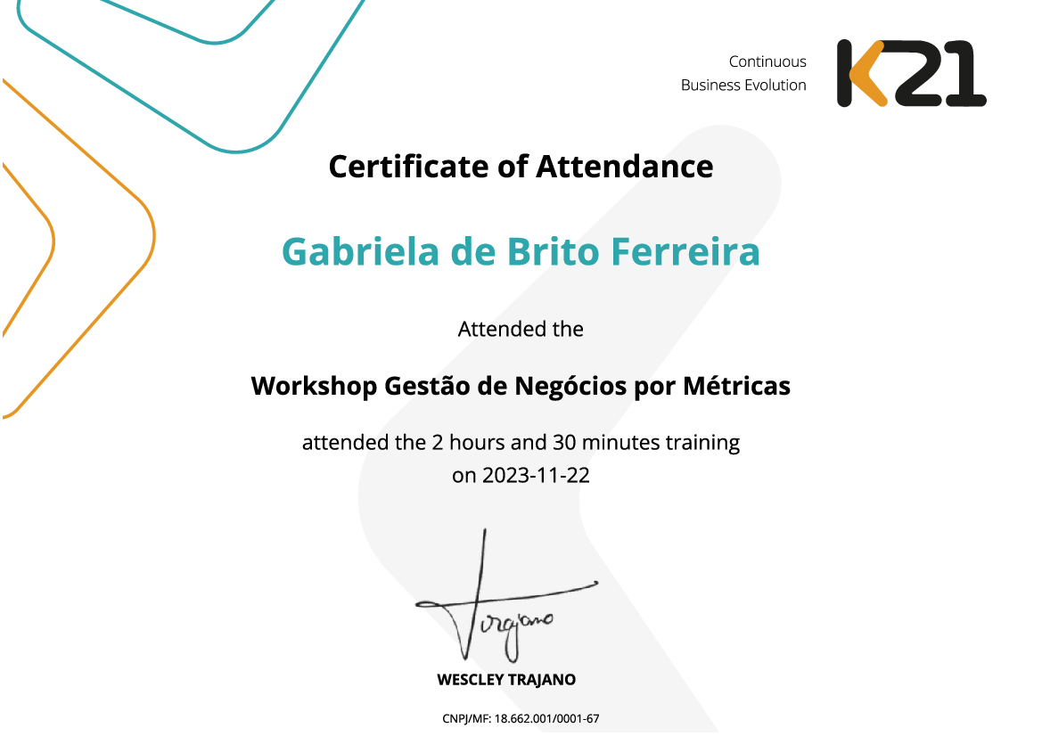 Certificado K21